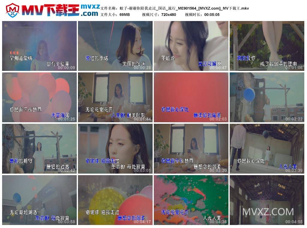 蚊子-谢谢你陪我走过_国语_流行_ME901564